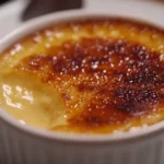 The decadent layers of a carb brulee, featuring a crunchy caramelized top and rich, creamy center.