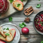 Smooth crab apple jelly spread on warm bread, perfect for a homemade treat.