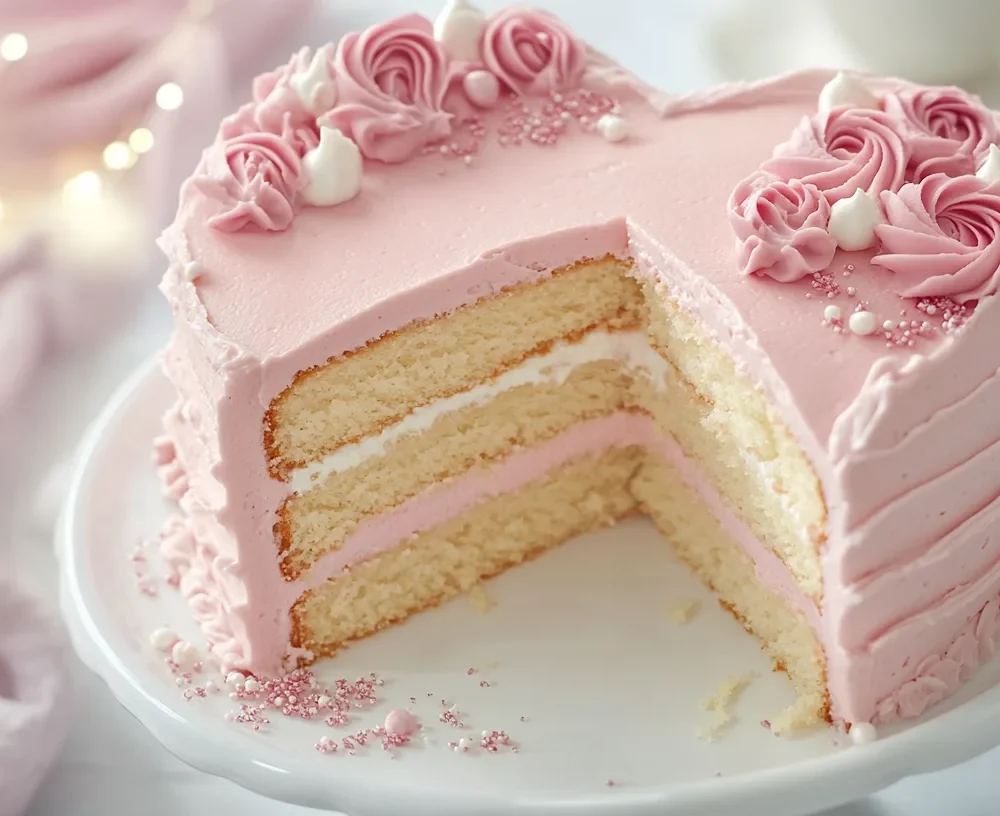 Heart-shaped cake with personalized writing, ideal for special celebrations.