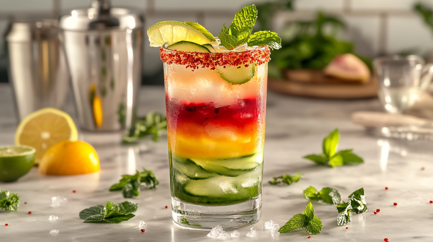 Delicious and vibrant jalbitedrinks liquor recipe​ cocktail with citrus garnish.