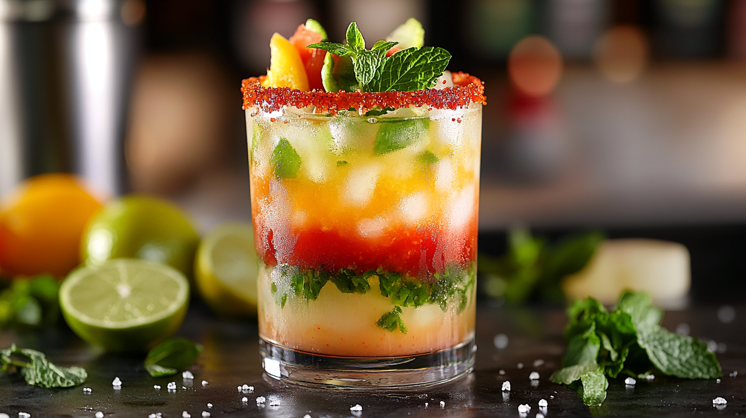 Refreshing jalbitedrinks liquor recipe​cocktail with citrus garnish and ice.